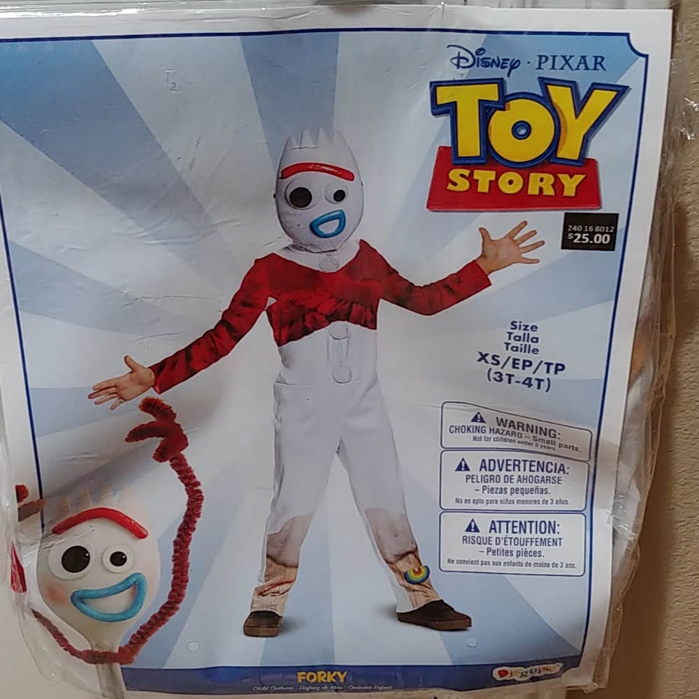 Toy Story Forky Kids Costume XS 3T/4T